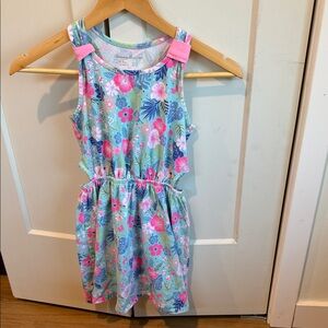 Tommy Bahama Floral Kids Dress - Blue and Pink